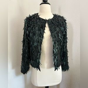 Topshop | Teal Sequined Blazer Jacket